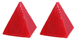 Red Pyramid Candles